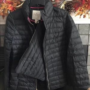 patagonia down sweater hoody jacket in black